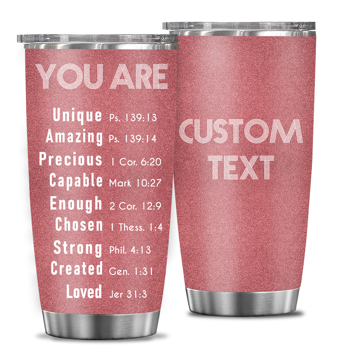 Pink Inspirational You Are Tumbler Custom Gift For Men Women - Personalized Stainless Steel Tumbler