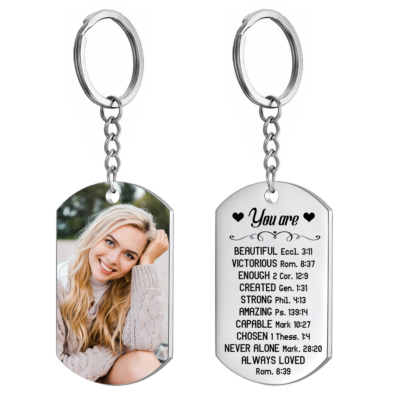 You Are Inspiration, Bible Verse Gift, Inspirational Quote Gifts, Custom Inspiration Keychain