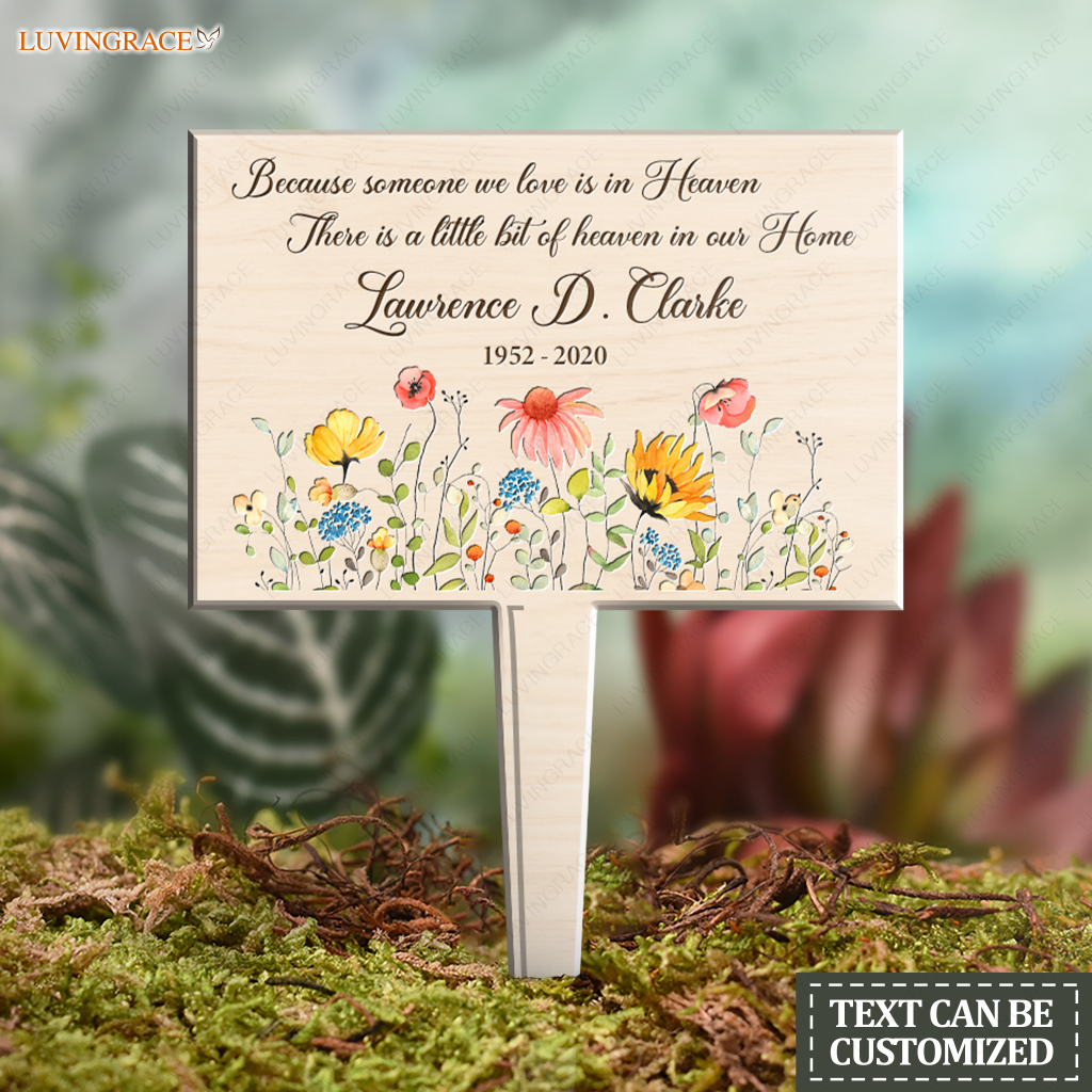 A Little Bit Of Heaven In Our Home Plaque Stake