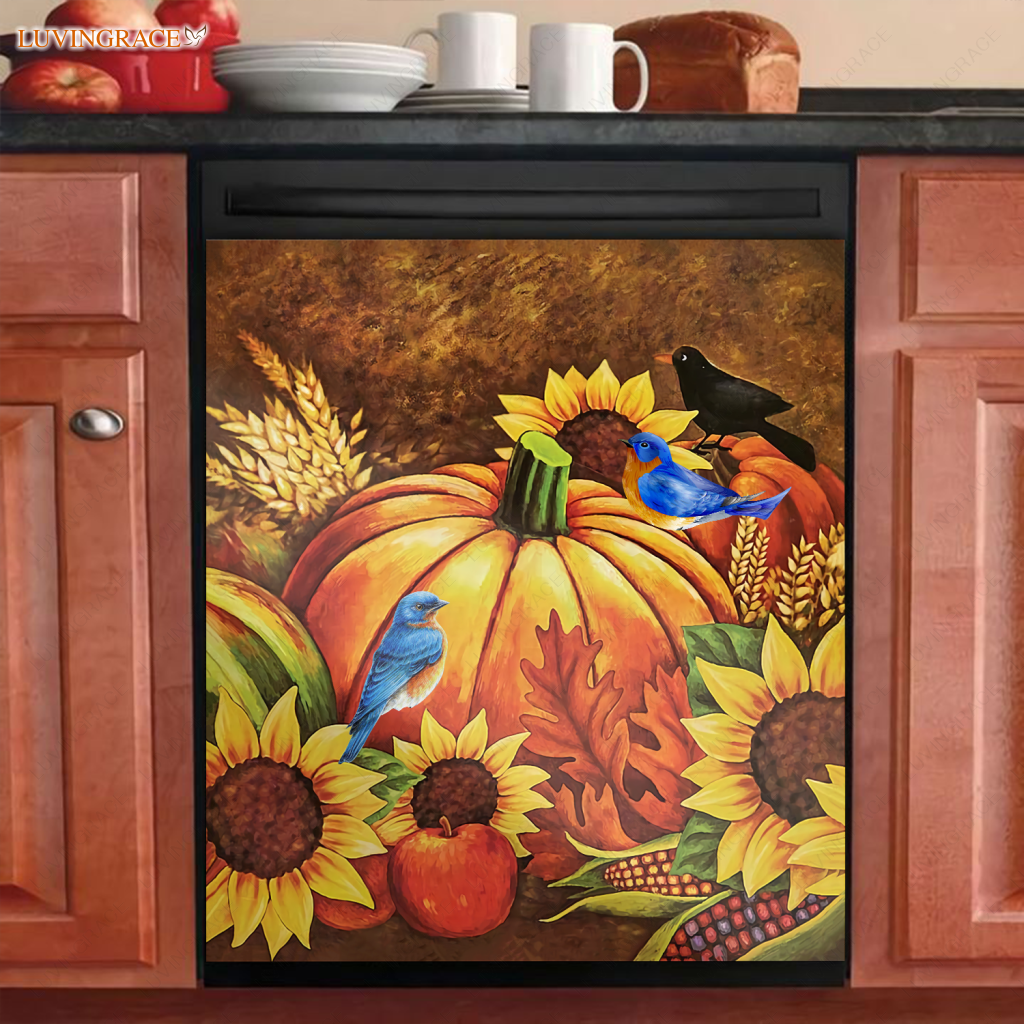 Autumn Is Coming Dishwasher Magnet Cover