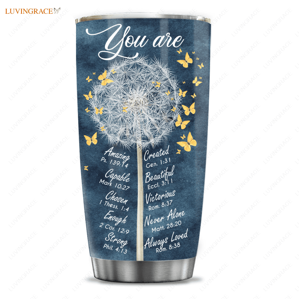 Christian Gifts For Women Tumbler Birthday Gift Unique Religious Inspirational Bible Verse Dandlion