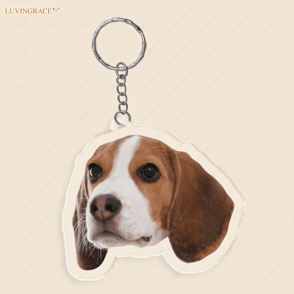 Custom Your Favorite Face Keychain Pet Gift Memorial - Personalized