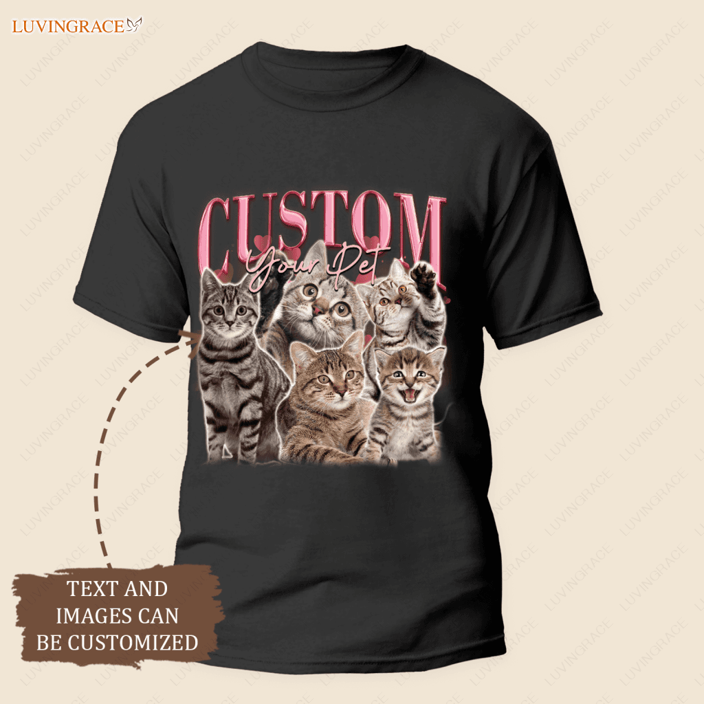 Custom Your Own Photo Here Cat Dog Favorite Customized Shirt