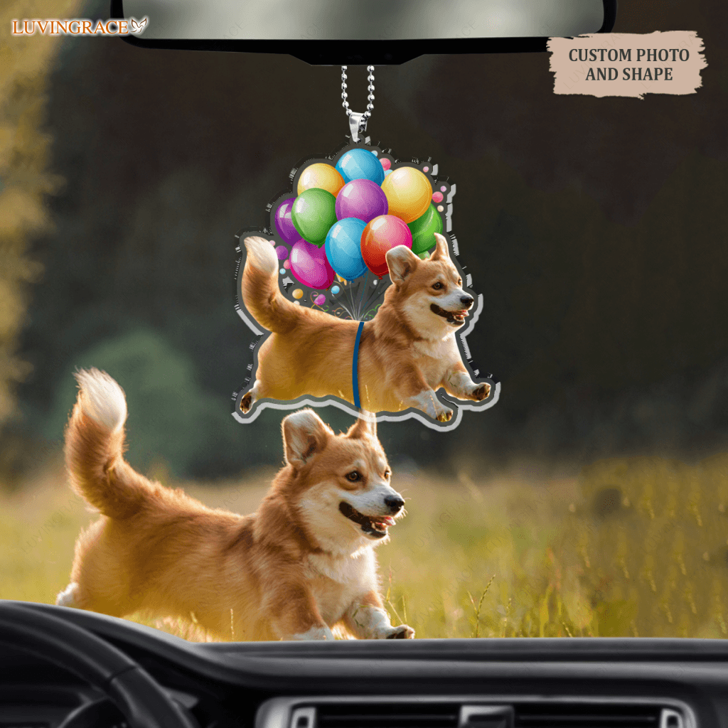 Funny Dog Bubble Ornament - Personalized Car Hanging