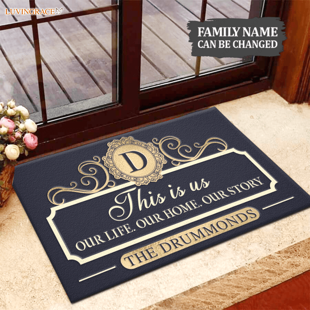 Personalized Serve The Lord Elegant Doormat