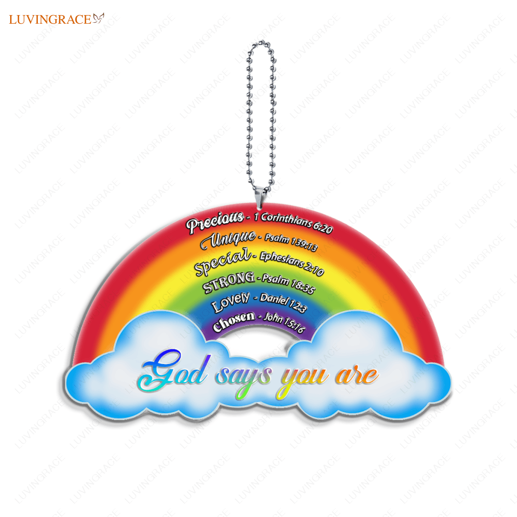 Rainbow God Says You Are Ornament