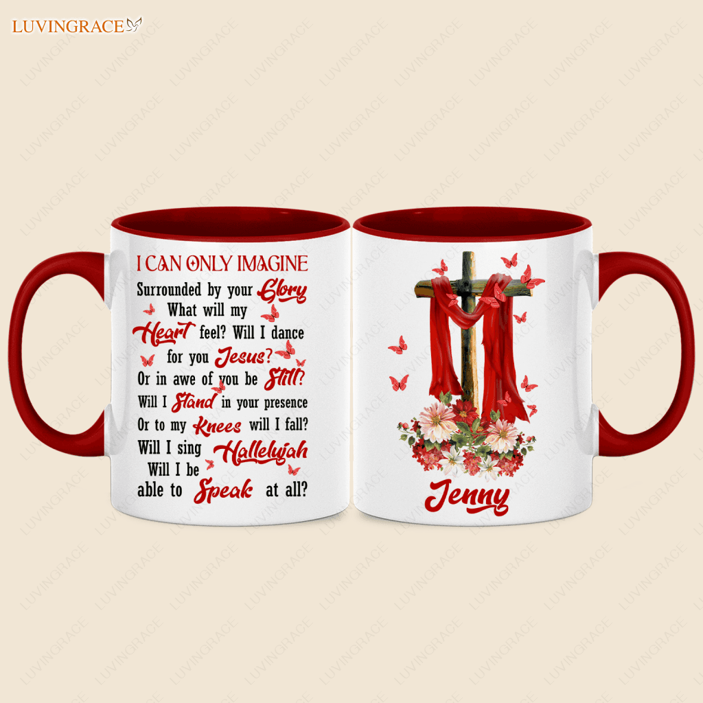 Surrounded By The Glory - Personalized Custom Accent Mug Ceramic