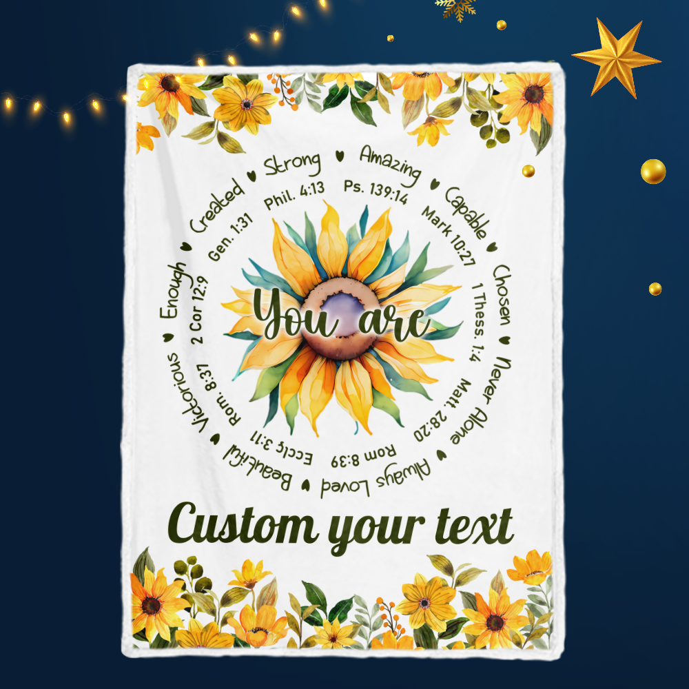 Sunflower You Are Blanket Gifts for Birthday - Birthday gifts