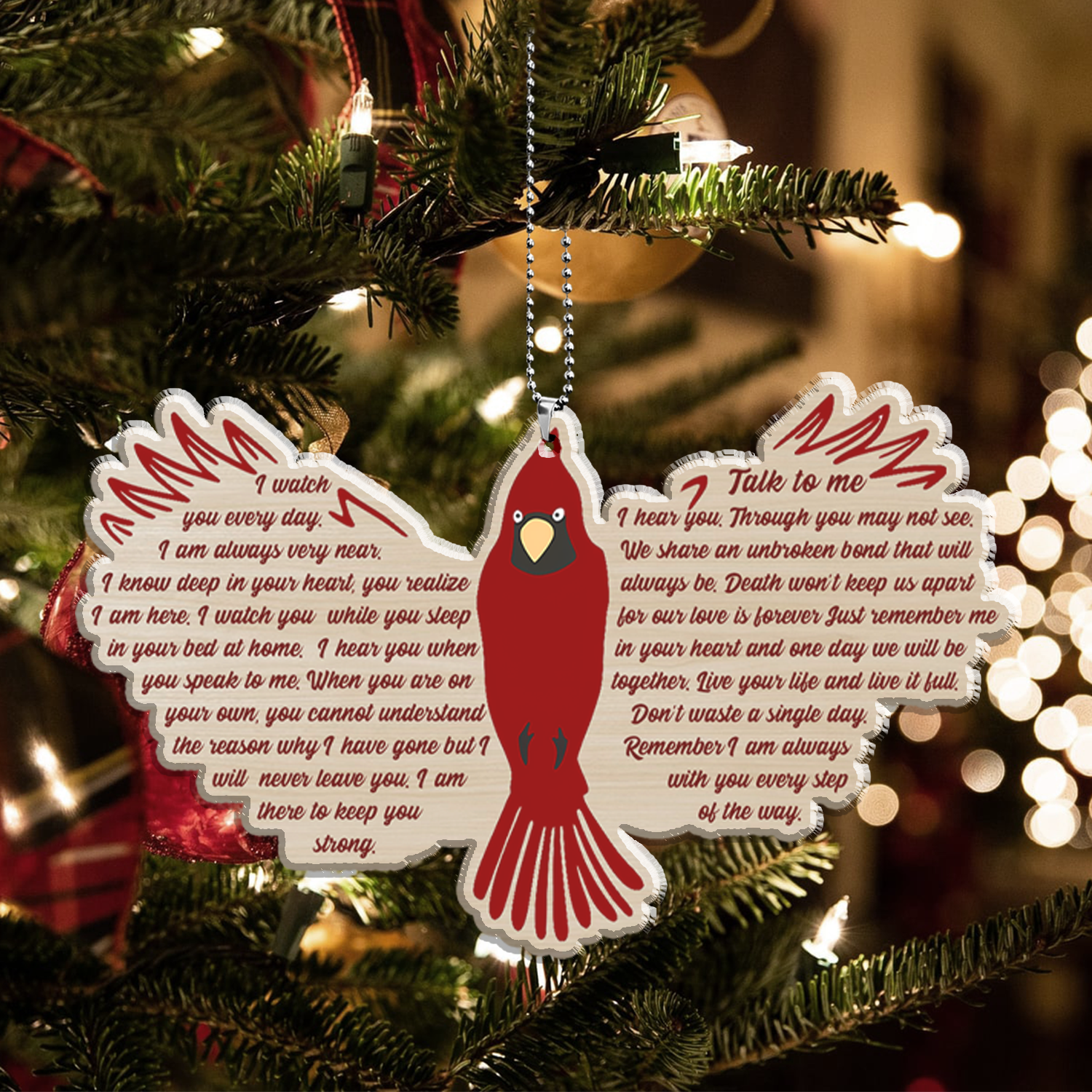 Cardinal I Never Left You 2023 Christmas Ornaments