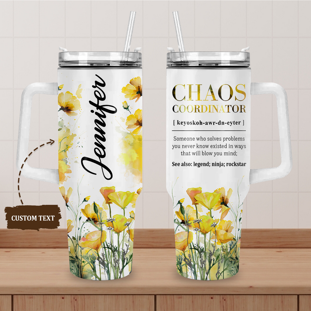 40oz Custom Handled Tumbler (Summer Launch) – Beautified Chaos