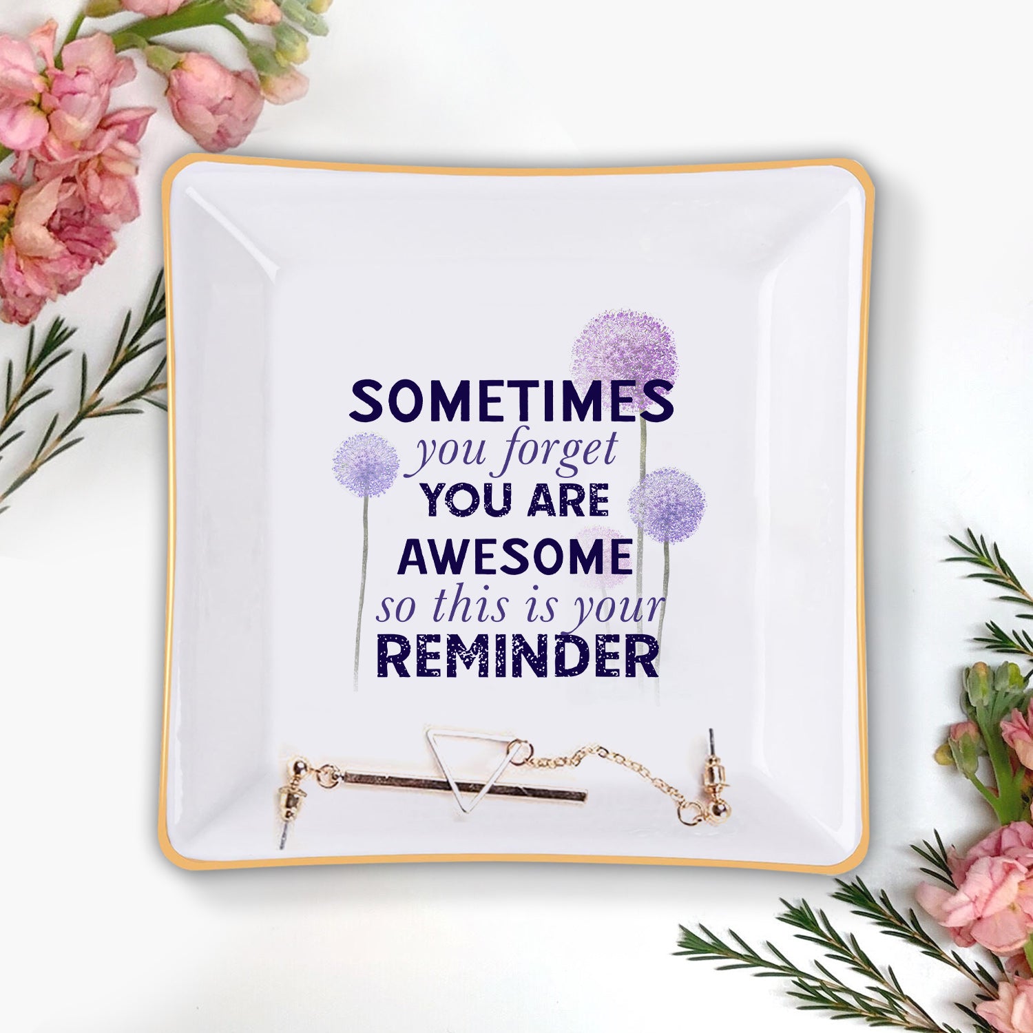Sometimes You Forget You Are Awesome Verse Christian Gifts Inspirational Religious Gifts Ceramic Ring Dish