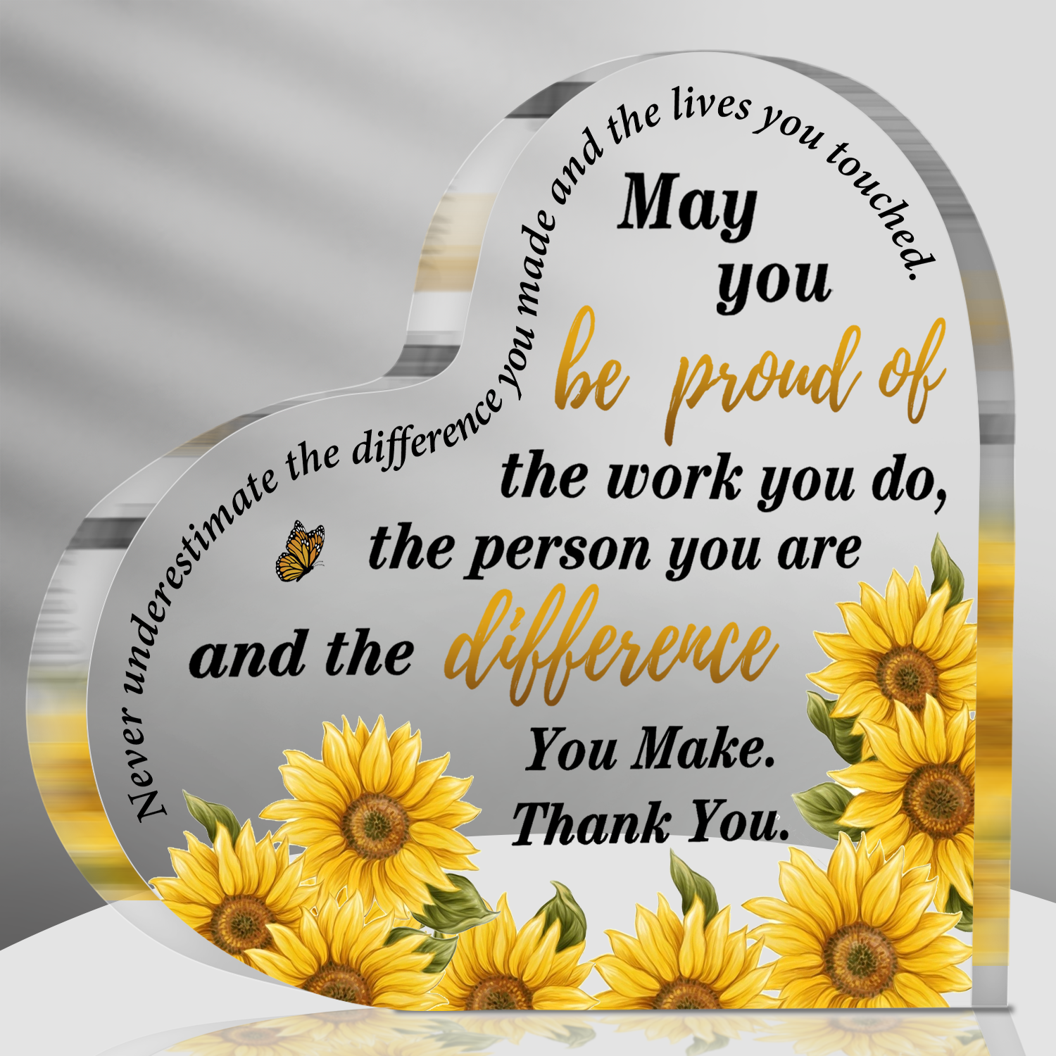 Thank You Acrylic Plaque Christian Gifts
