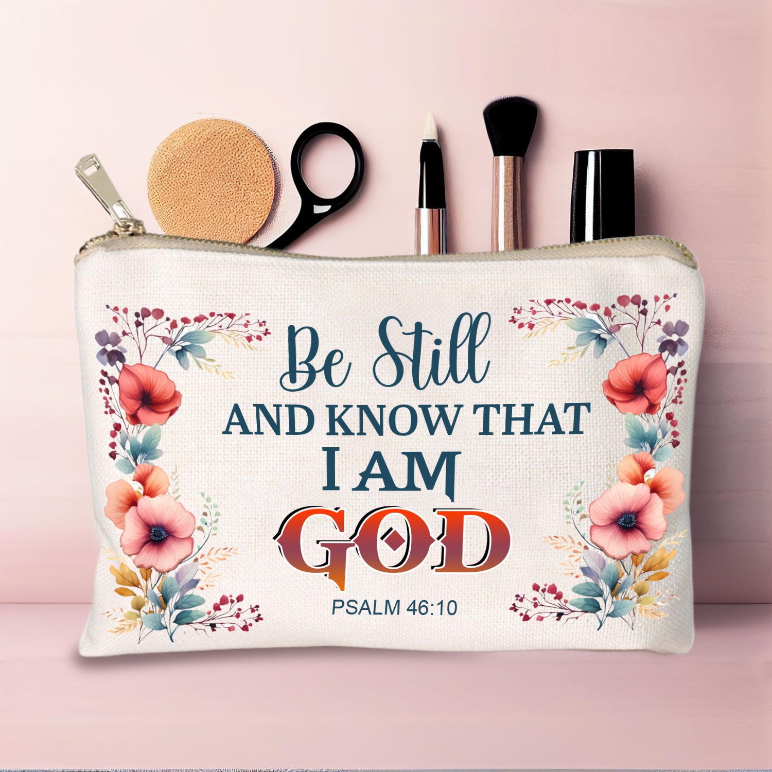 Be Still And Know Cosmetic Bag Christian Gifts Religious Gifts Inspirational Gifts Gifts For Women