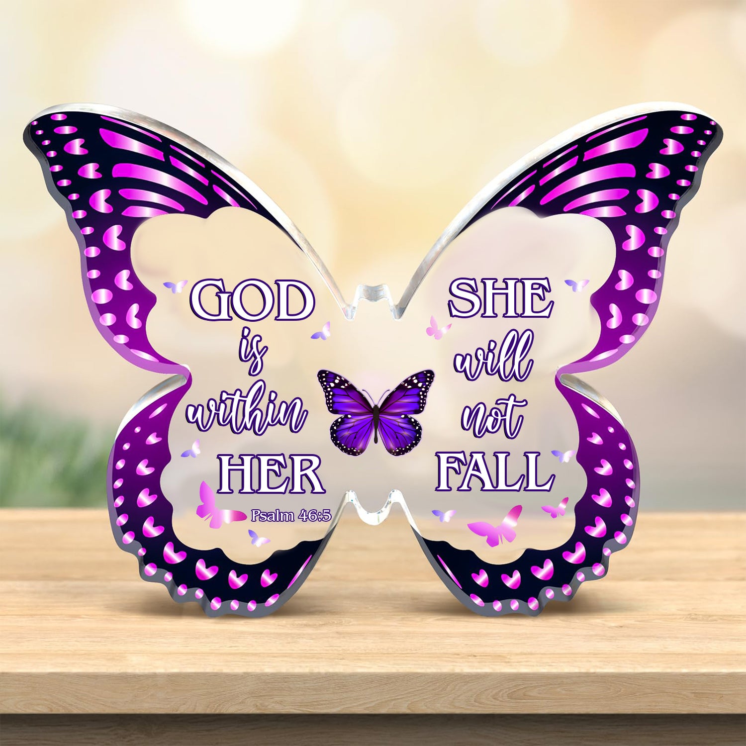 God Is Within Her She Is Not Fall Christian Gift Inspirational Religious Gift Acrylic Plaque