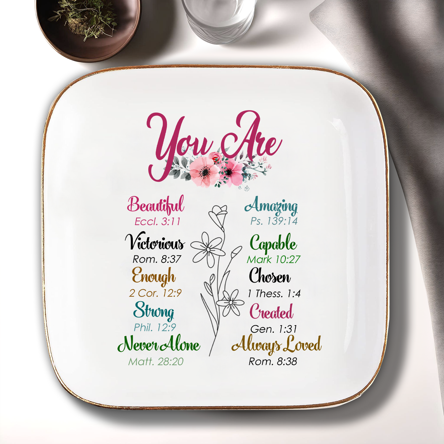 You Are Ceramic Ring Dish Birthday Gifts Inspirational Gifts For Women Men