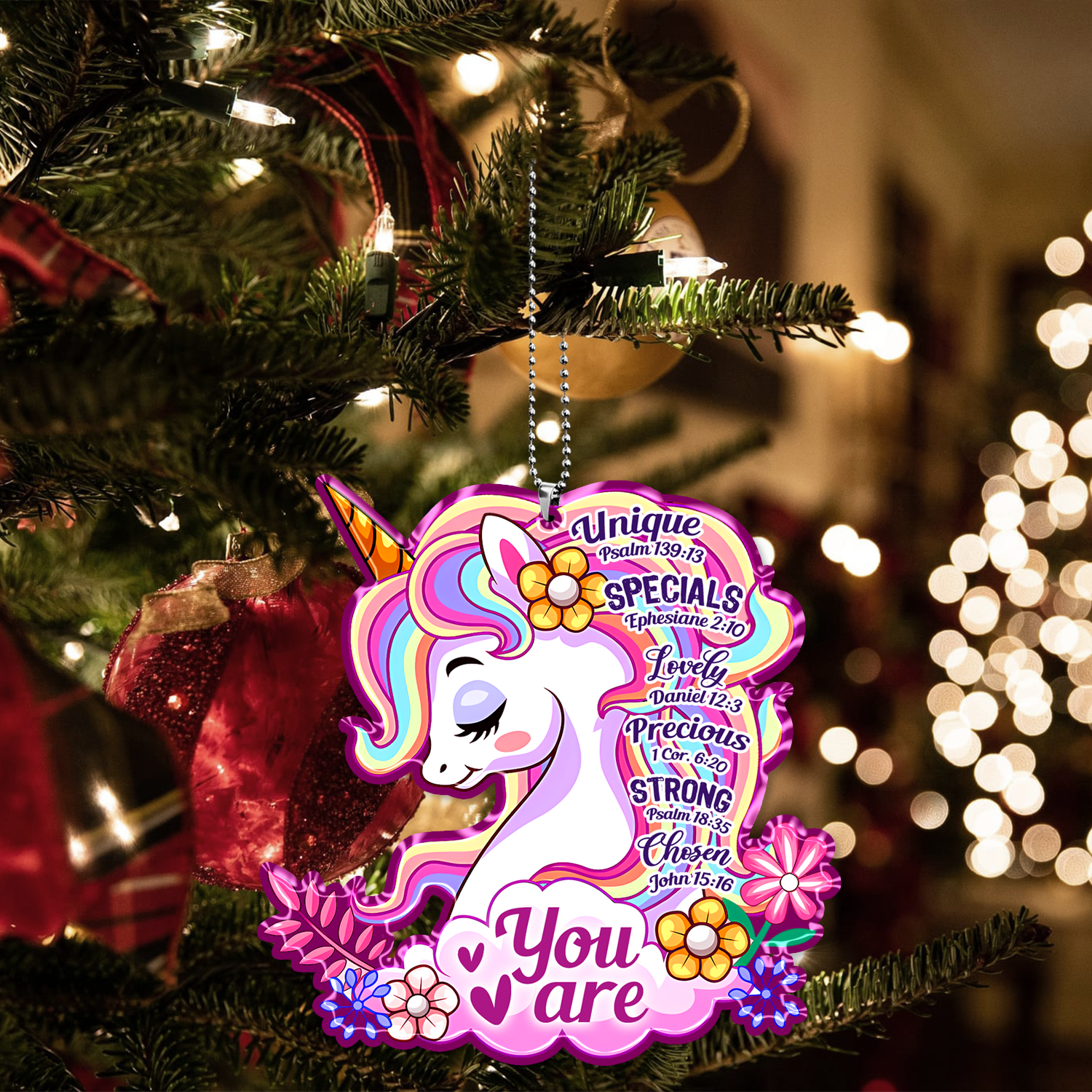 Pink Unicorn You Are 2023 Christmas Decorations, Christmas Ornaments, Christmas Decorations Indoor, Christmas Tree Ornaments, Christmas Gifts For Girls Women, Christmas Gift Ideas