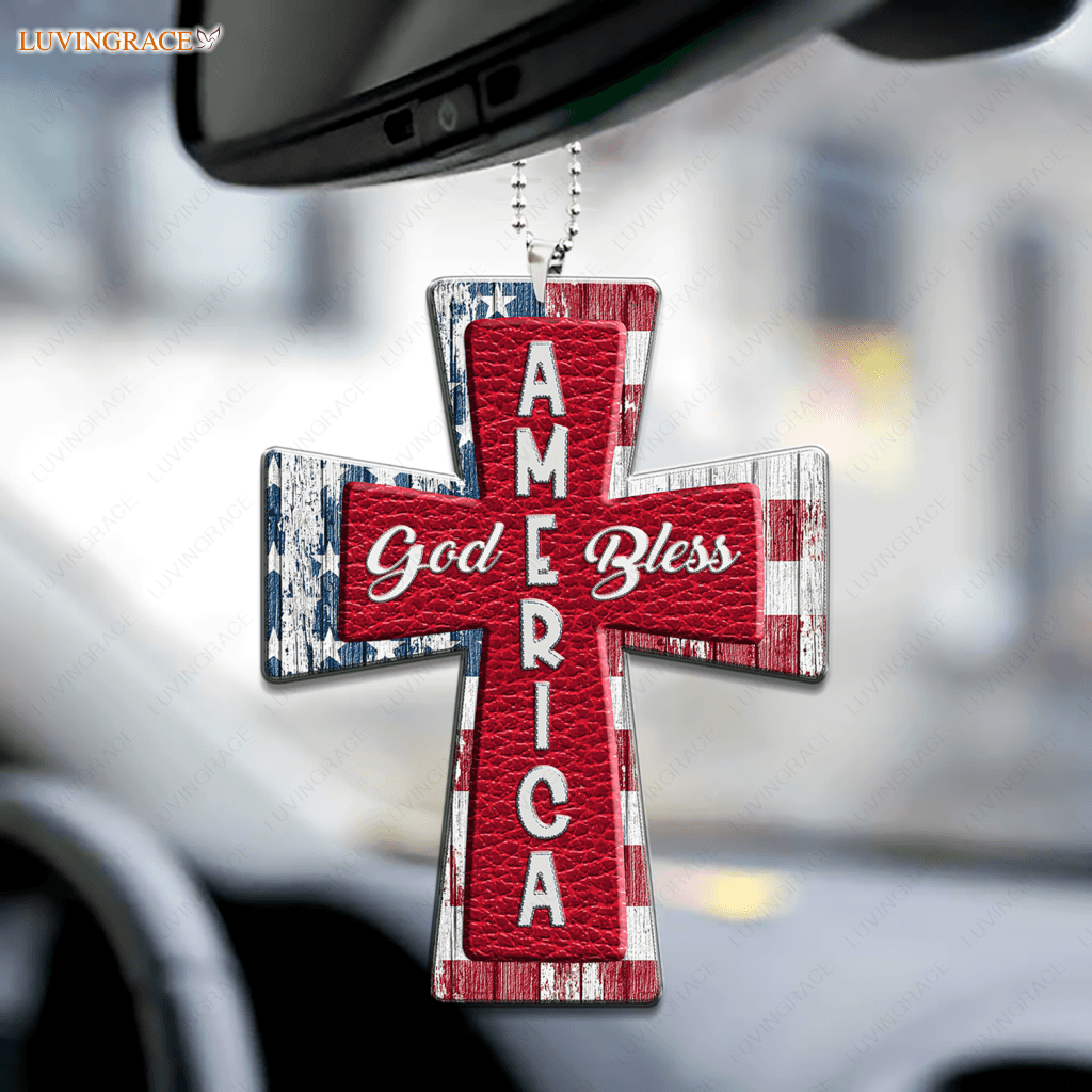 America God Bless Ornament