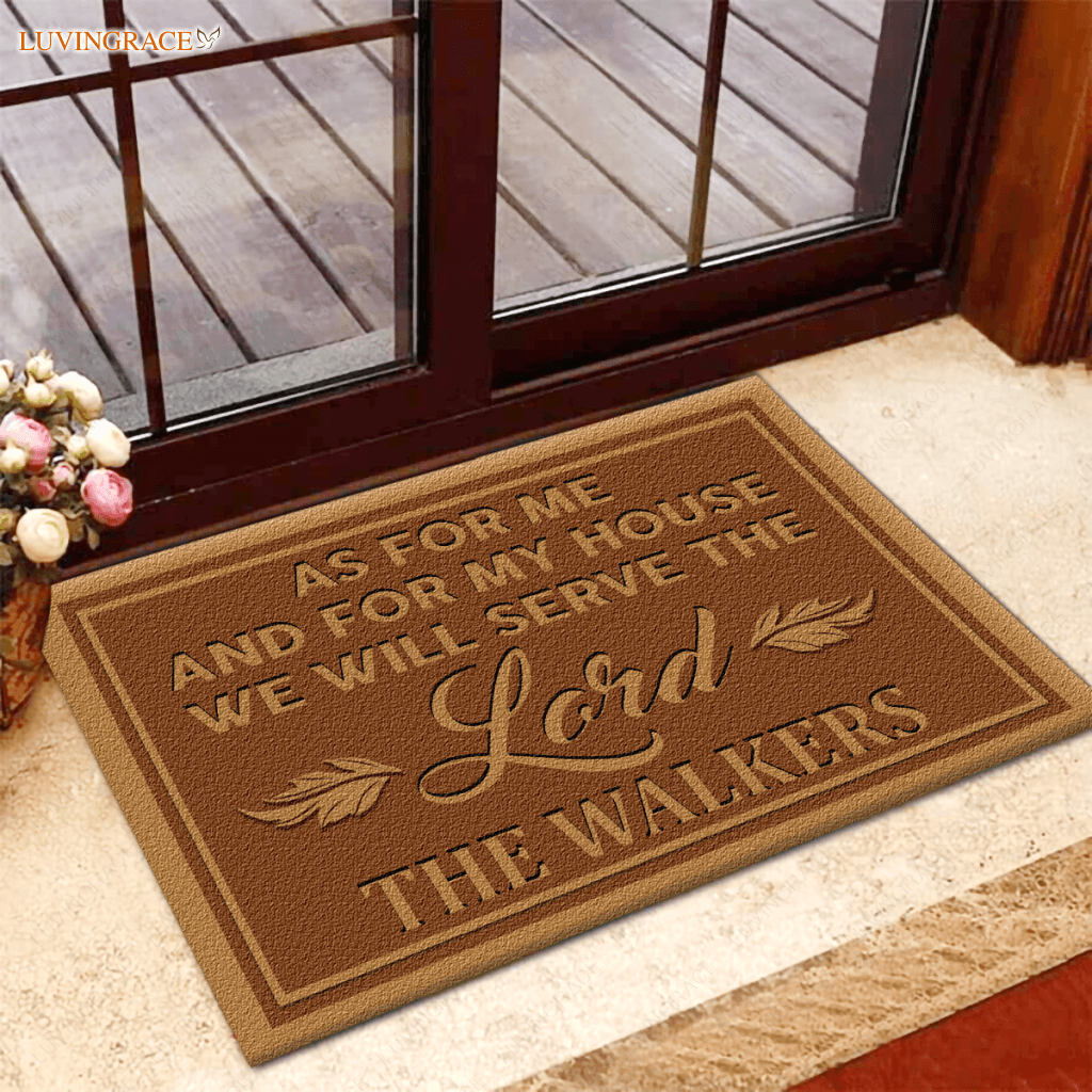 As For Me And My House Personalized Doormat