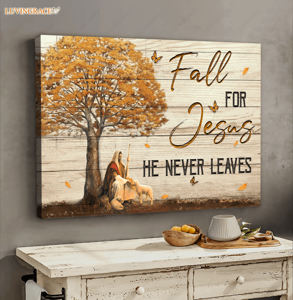 Autumn Tree Fall For Jesus Wall Art