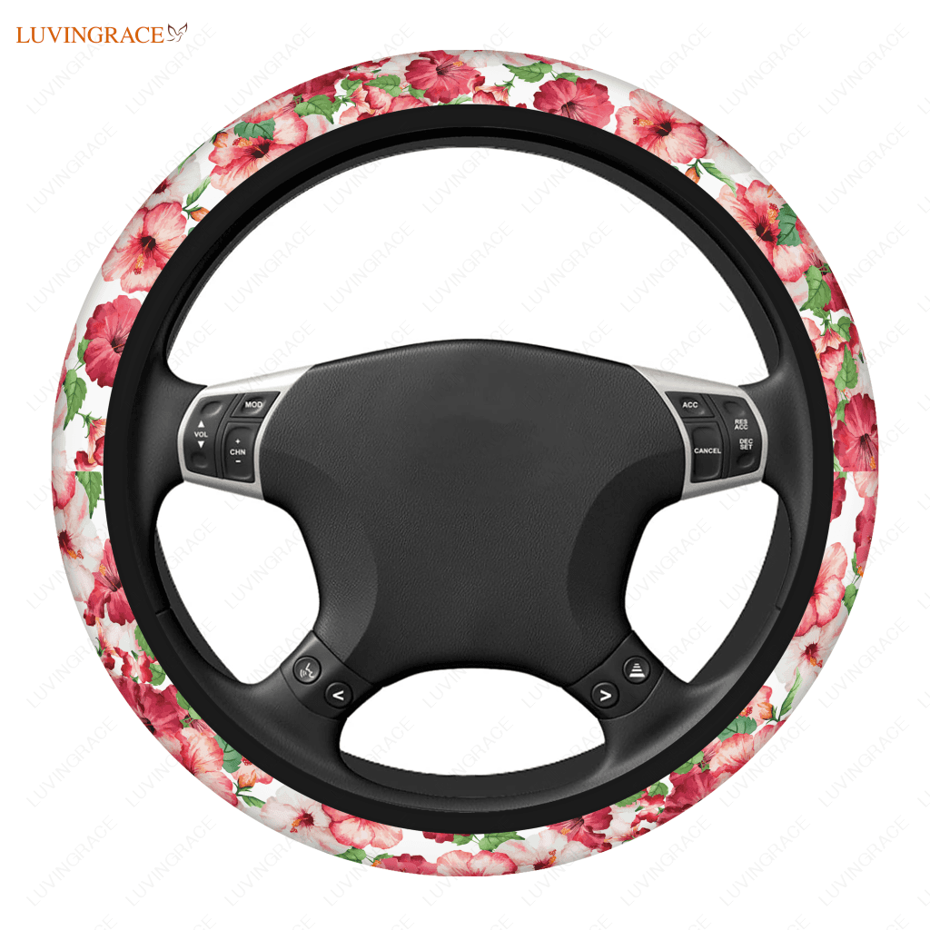 Hibiscus steering wheel cover deals
