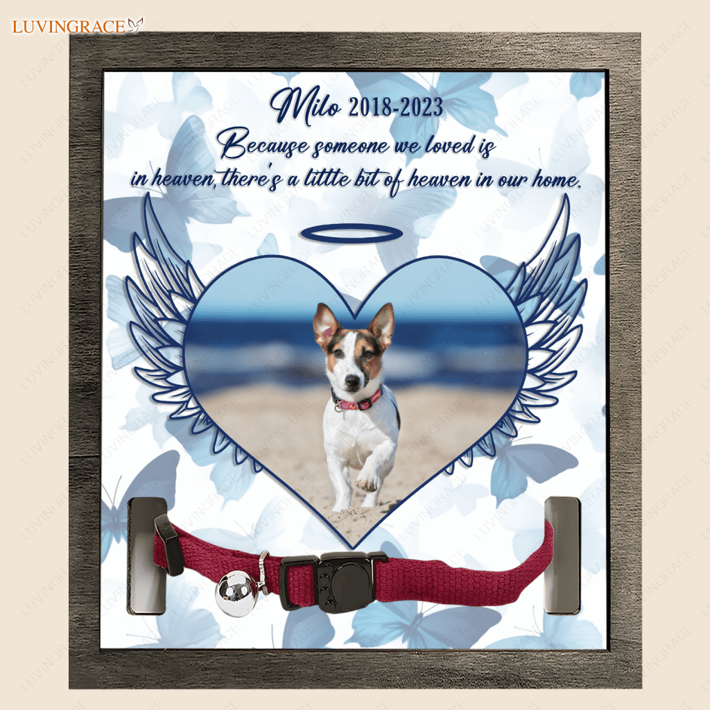 Because Someone We Loved - Personalized Custom Pet Memorial Sign Plaque Stake
