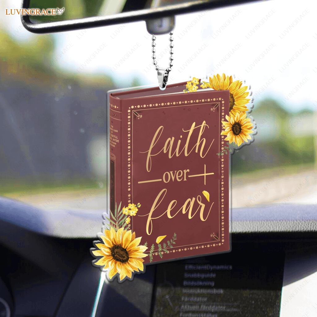 Bible Book Faith Over Fear Ornament