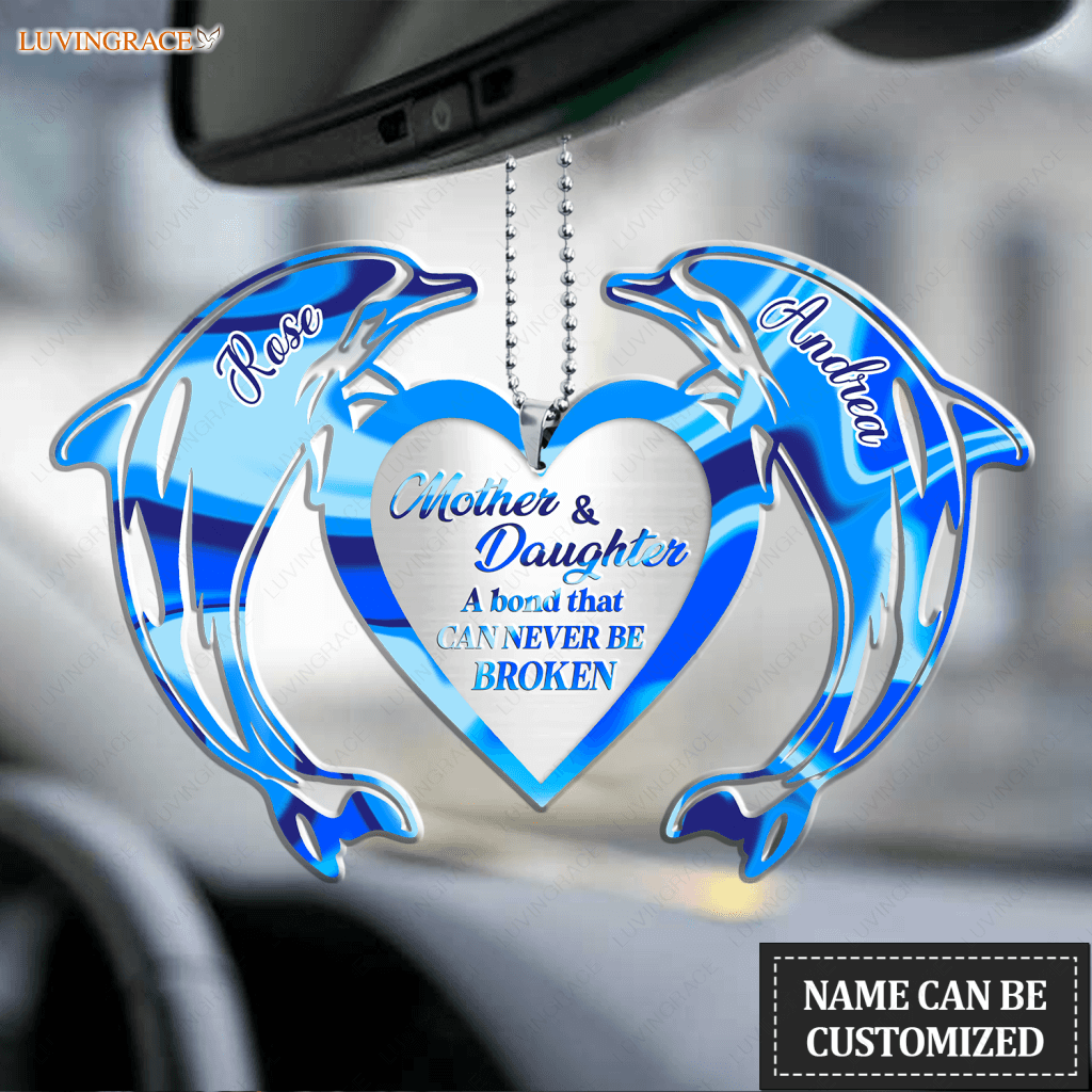 Bond Never Be Broken Dolphin Mother And Daughter Personalized Ornament