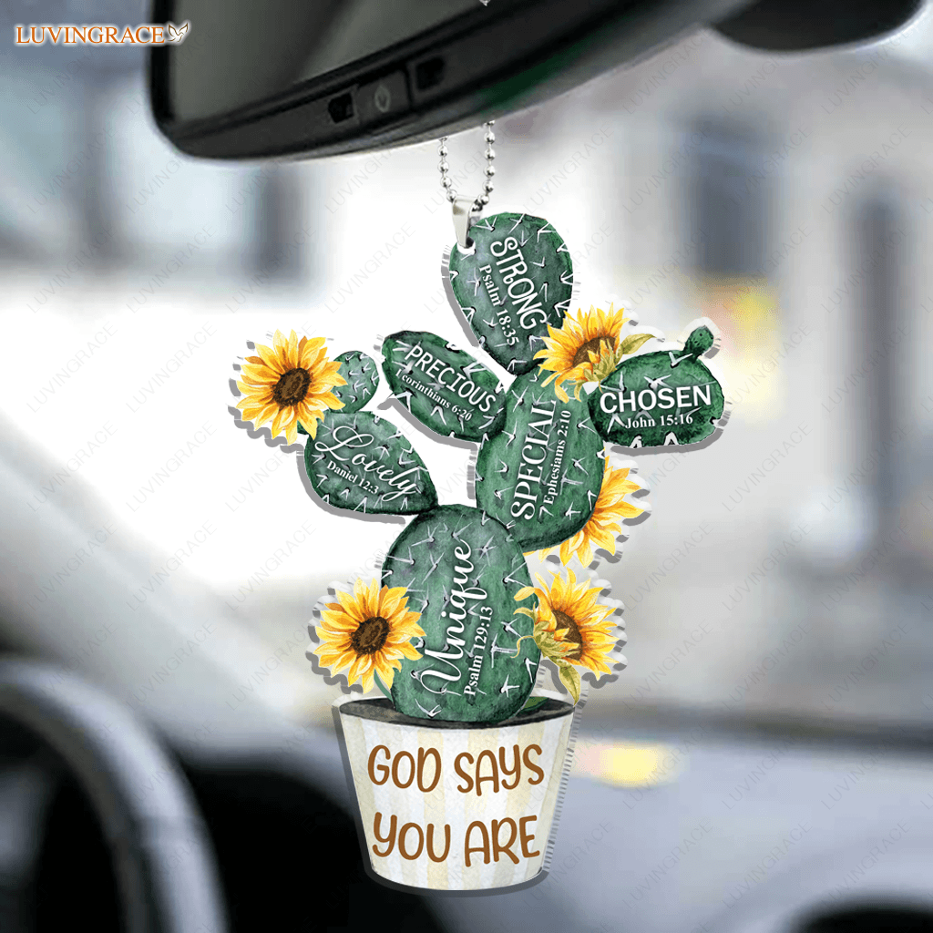 Cactus God Says You Are Ornament