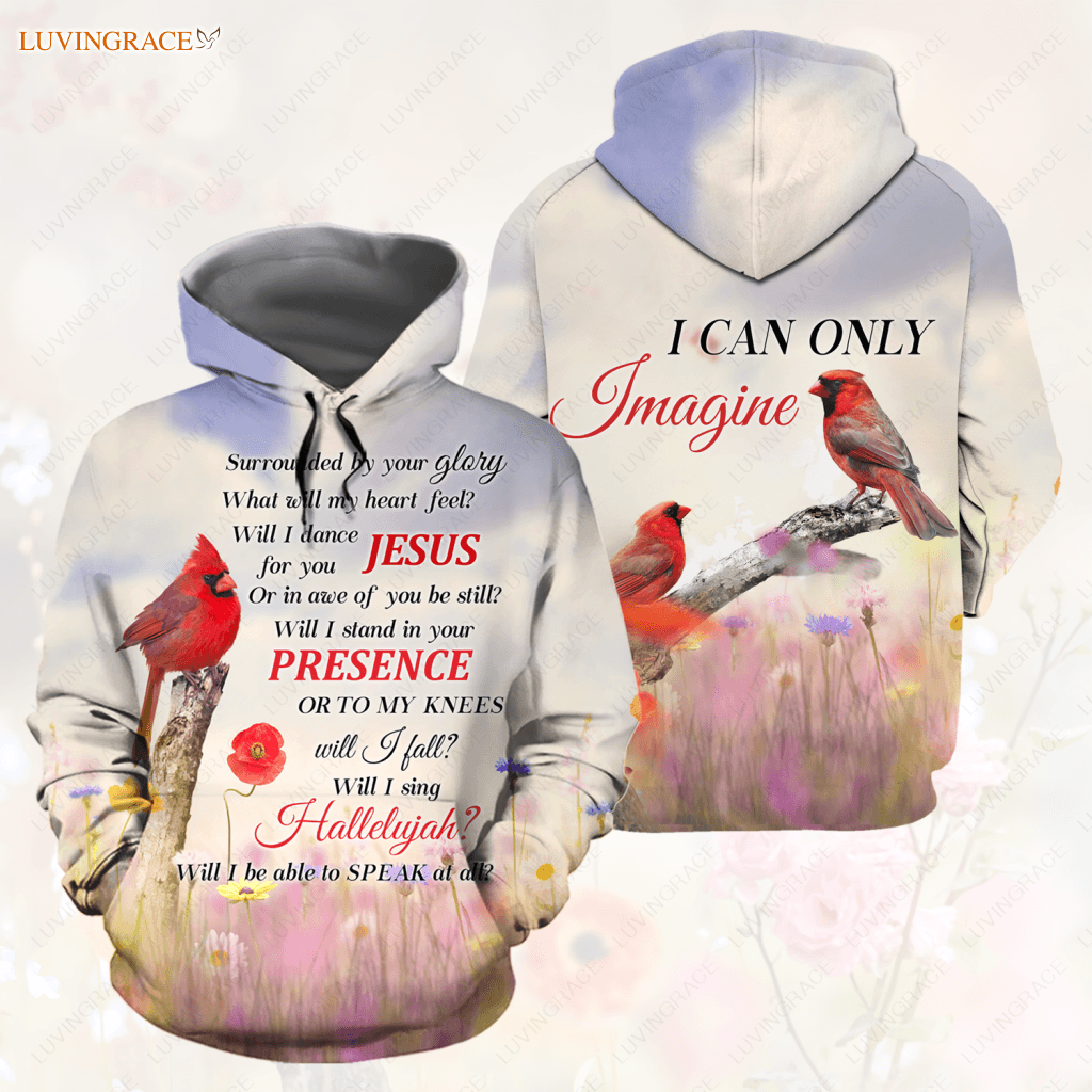 Cardinal In A Flower Field Surrounded By The Glory Hoodie / S