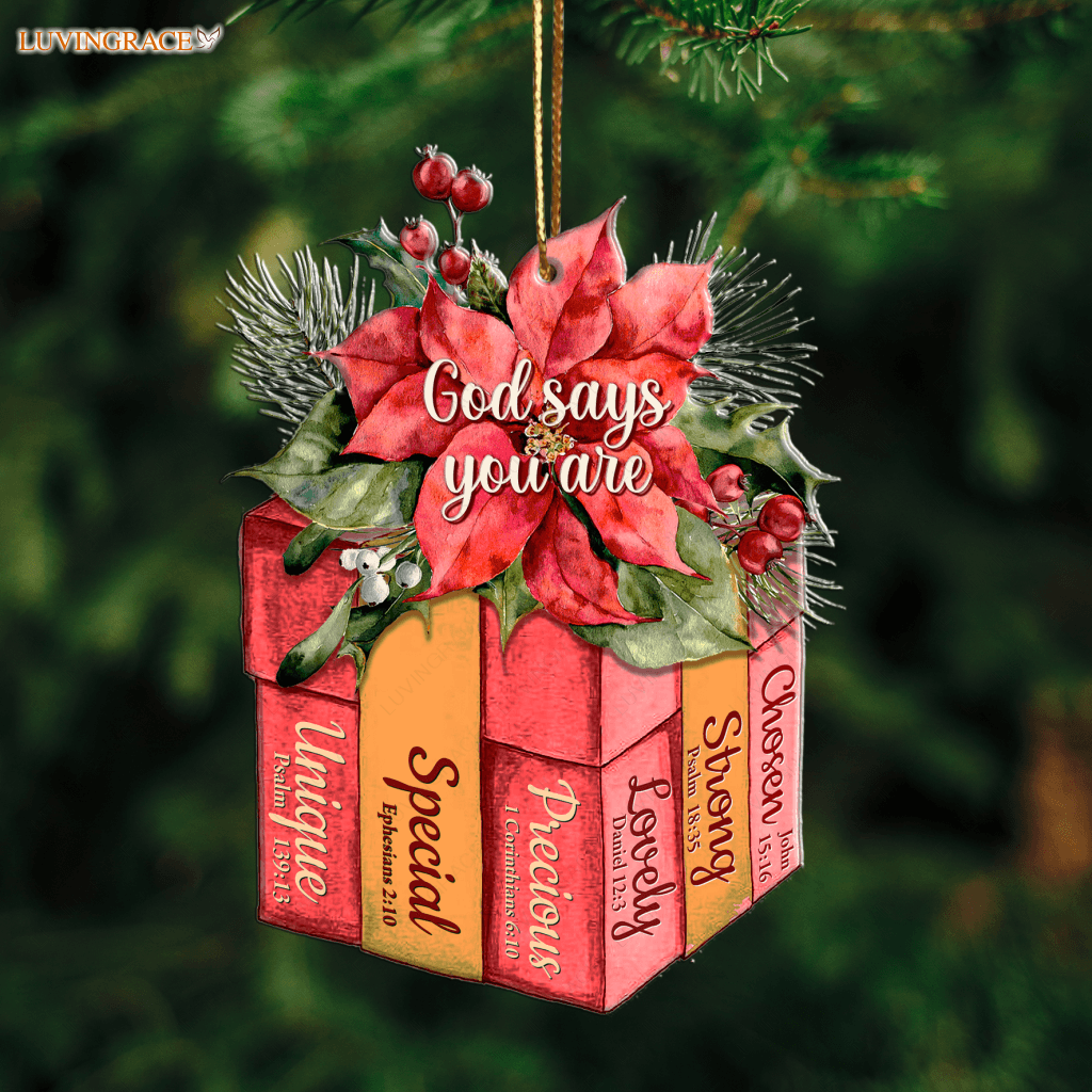 Christmas Box God Says You Are Ornament