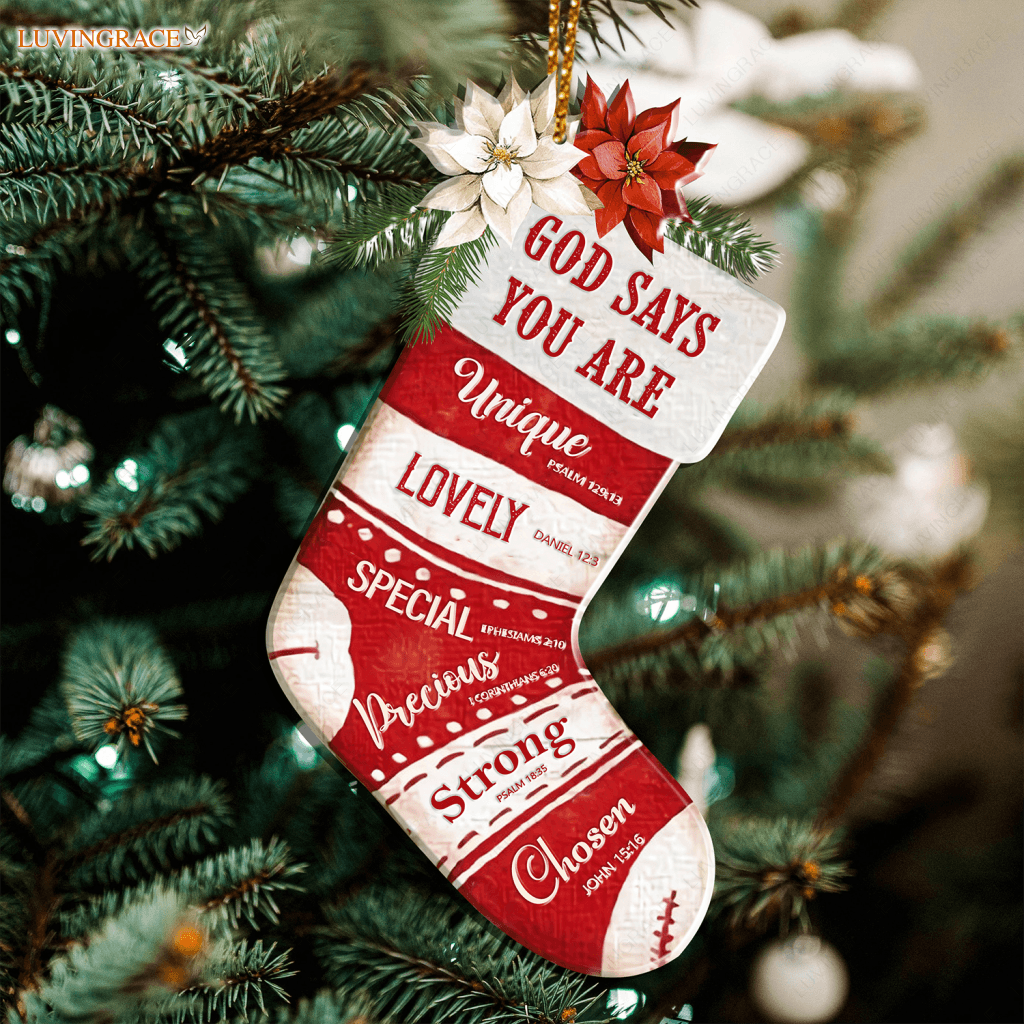 Christmas Socks God Says You Are Ornament