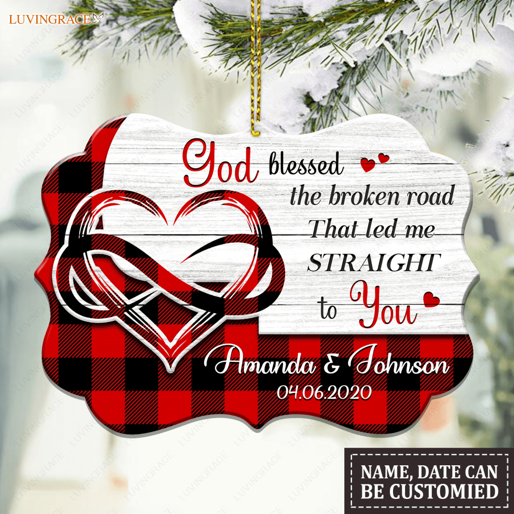 Christmas Vibe God Blessed Personalized Ornament