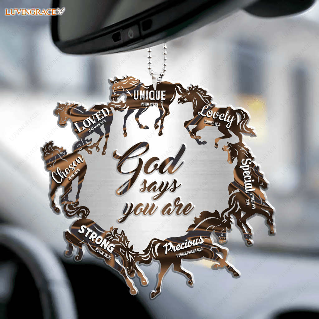 Circle Of Horses God Says You Are Ornament