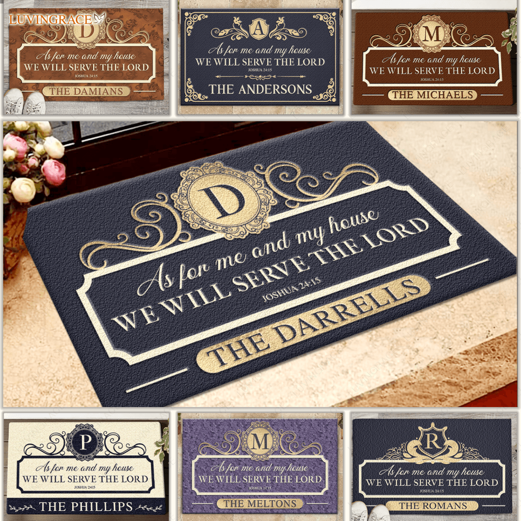 Collection Of Family Name Personalized Doormat