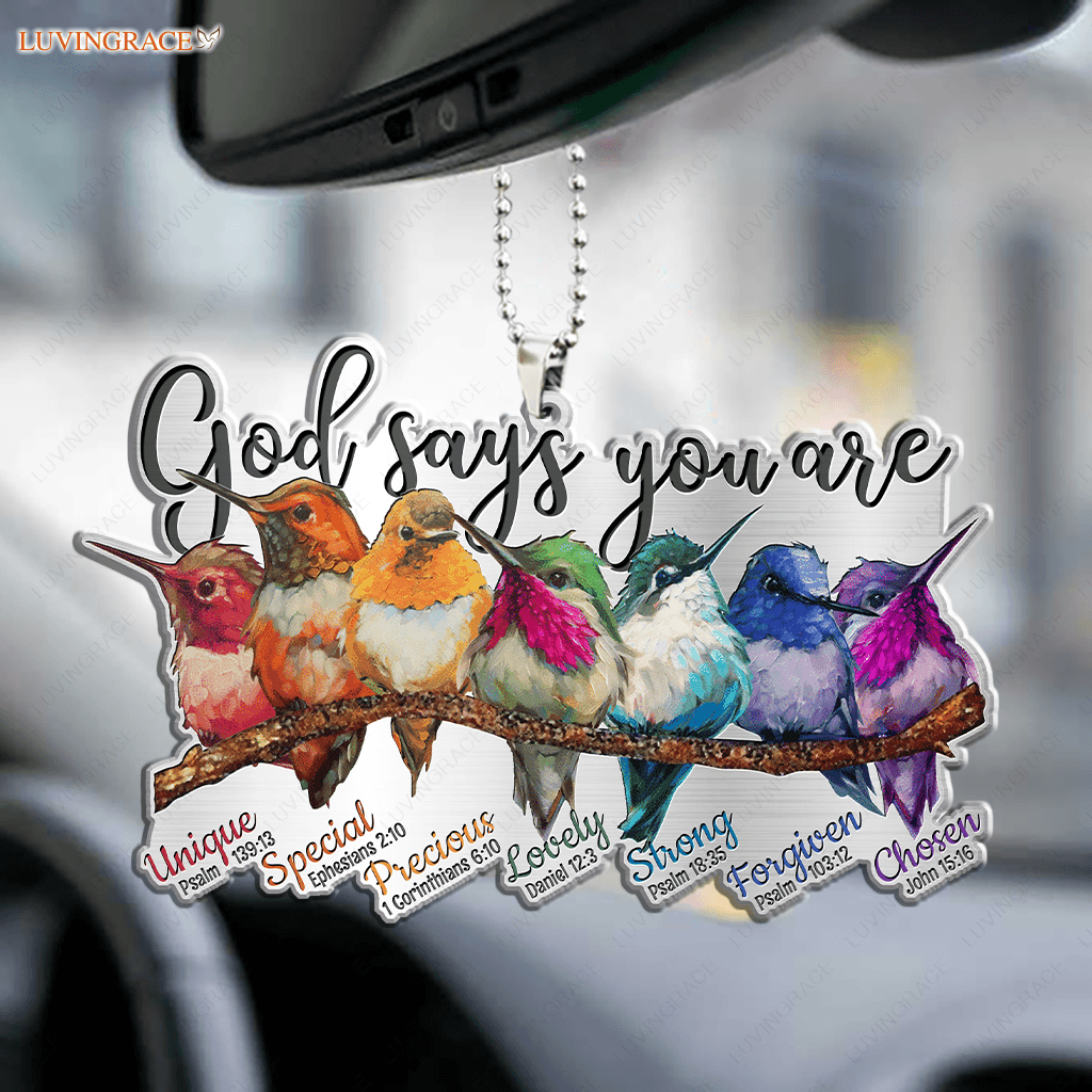 Colorful Birds God Says You Are Ornament