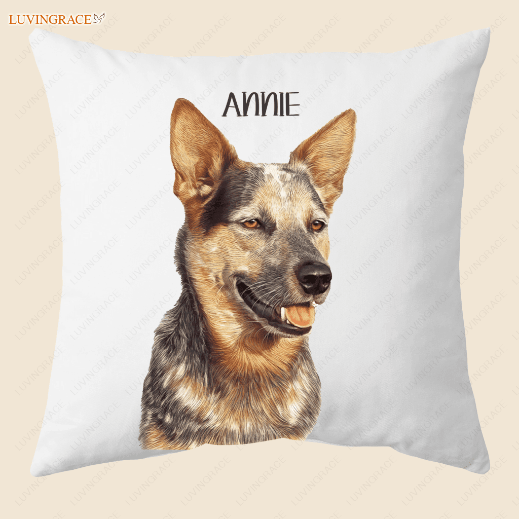 Custom Pet Pillow Using Photo And Name Cat Dog - Personalized Pillows Cases