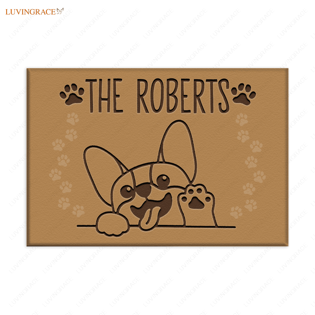 Cute Corgi Personalized Doormat