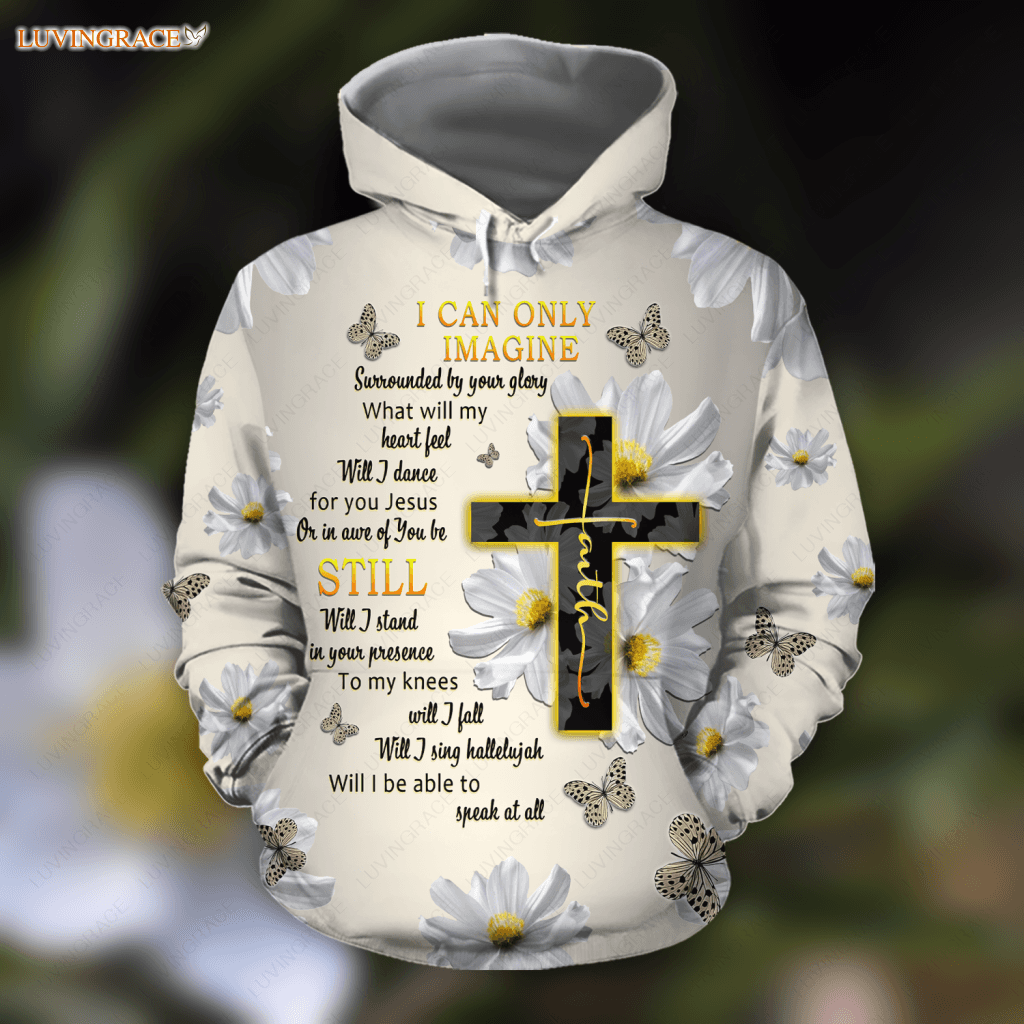 Daisy And Butterfly Surrounded By The Glory Hoodie / S