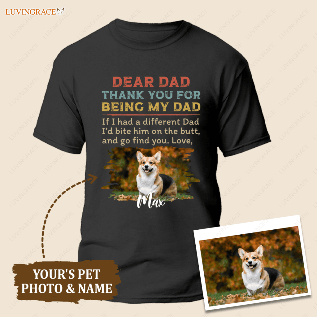 Dear Dad Personalized Custom T-Shirt Shirt