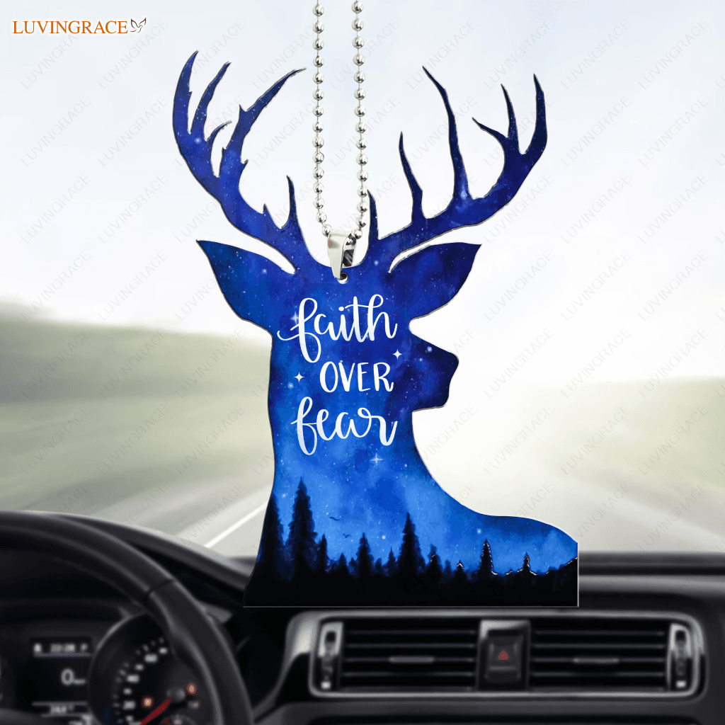 Deer Faith Over Fear Ornament
