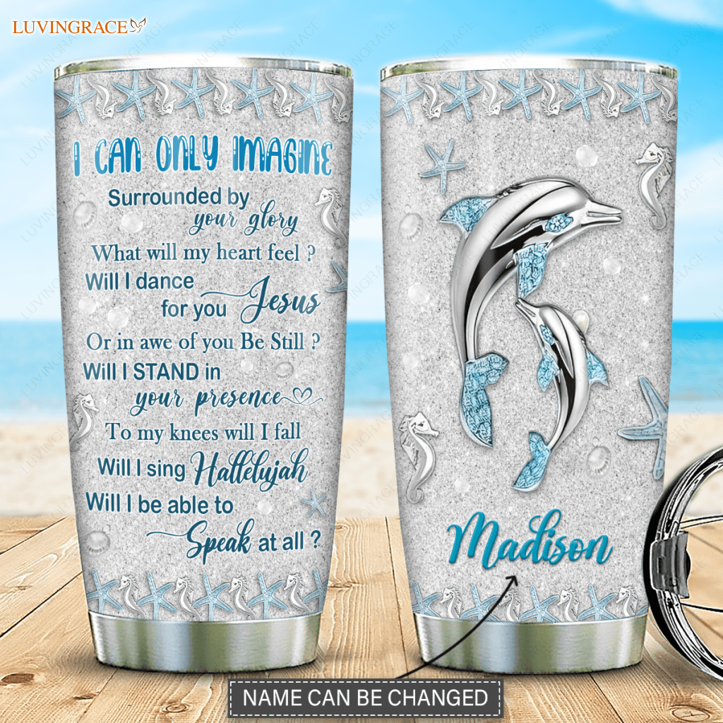 Dolphin Surrounded By The Glory Personalized Tumbler
