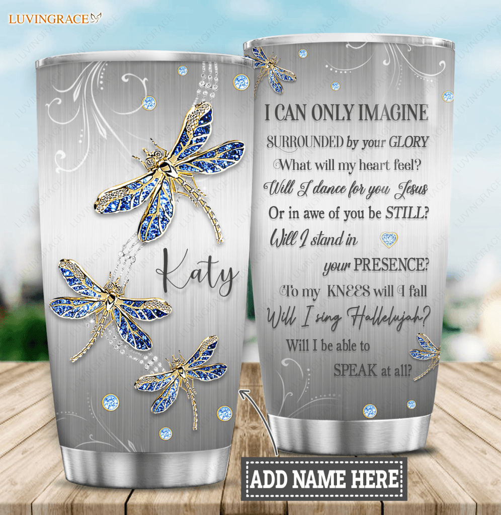 Dragonfly Surrounded By Glory Personalized Tumbler