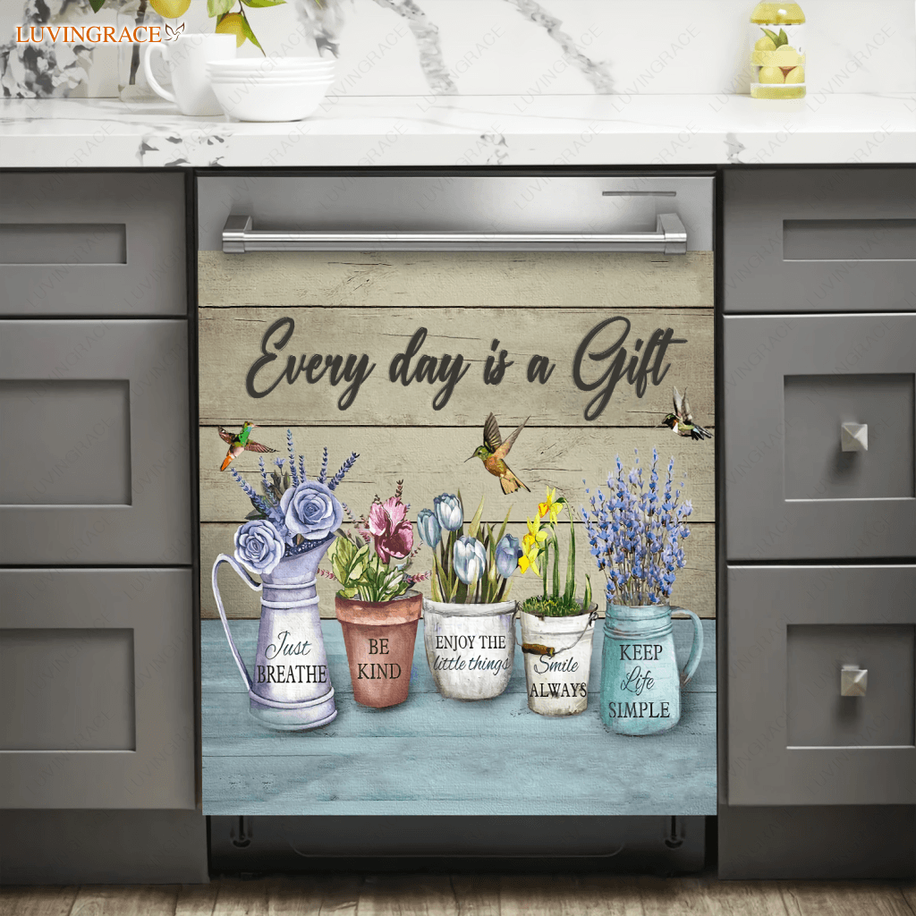 Every Day Is A Gift Magnetic Dishwasher Cover