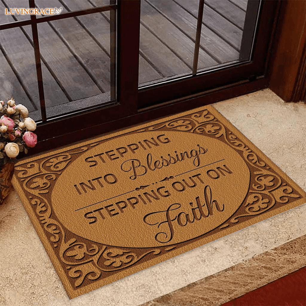 Faith And Blessing Doormat
