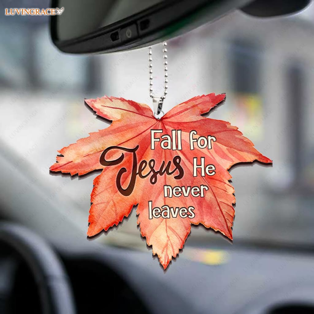 Fall For Jesus Maple Leaf Ornament