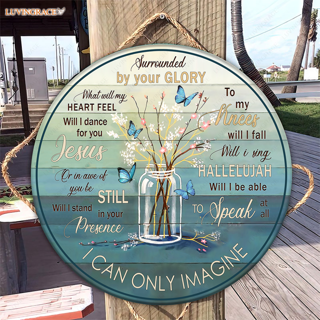 Flower Jar By Glory Circle Sign Wood