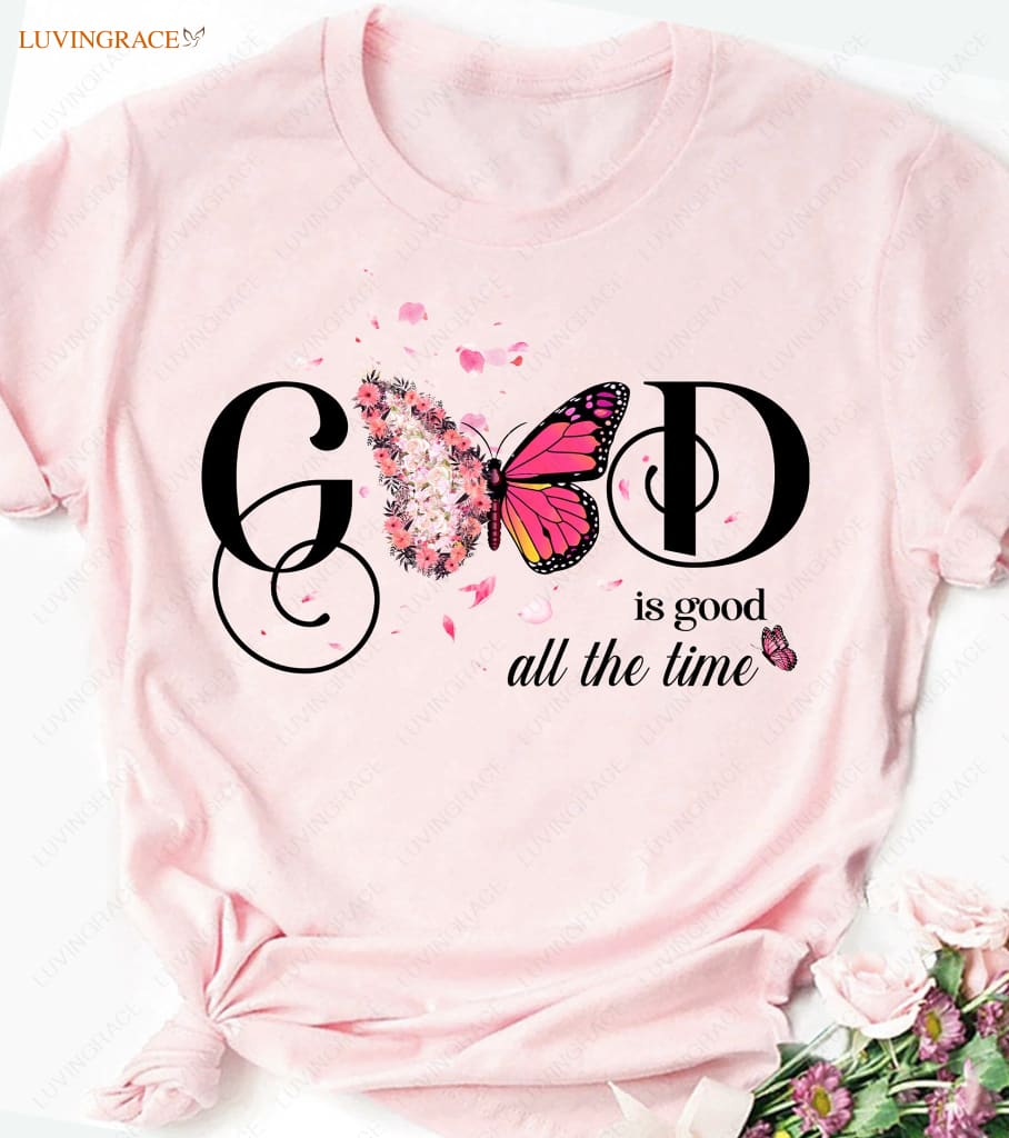 Flowery God Is Good Classic T-Shirt Shirt