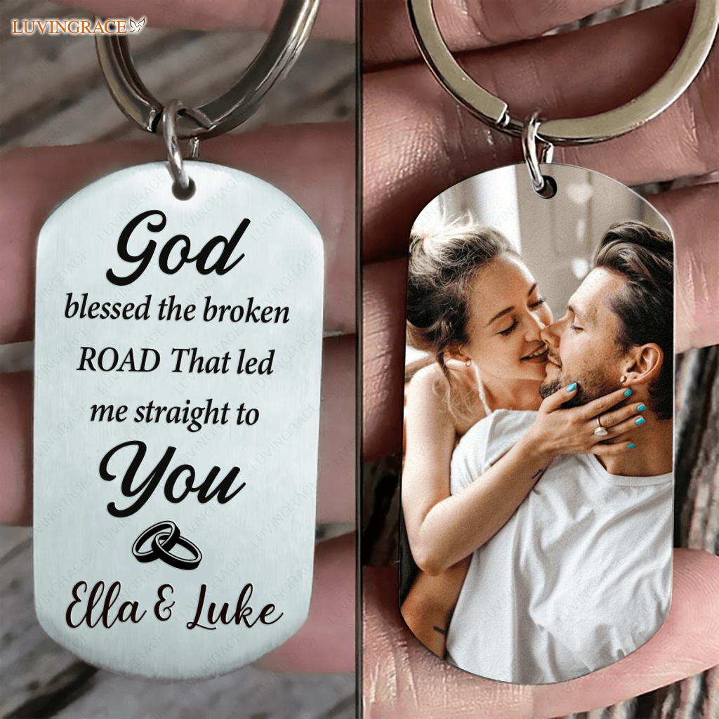 For Couple Personalized Stainless Steel Keychain