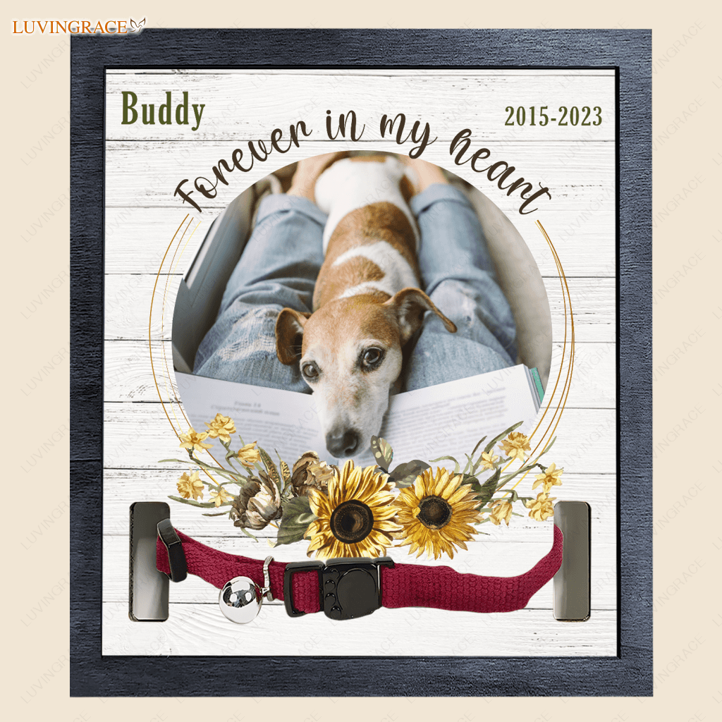 Forever In My Heart - Personalized Custom Pet Memorial Sign Acrylic Table Plaque