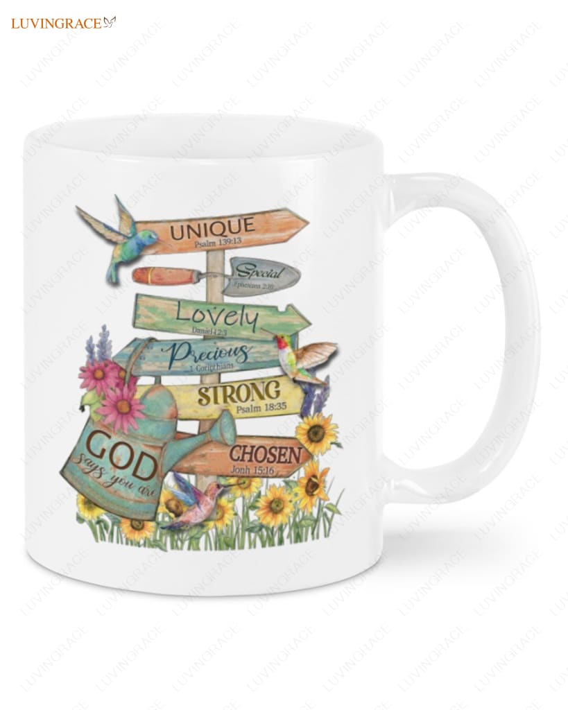 Garden Sign God Says You Are Mugs Mug